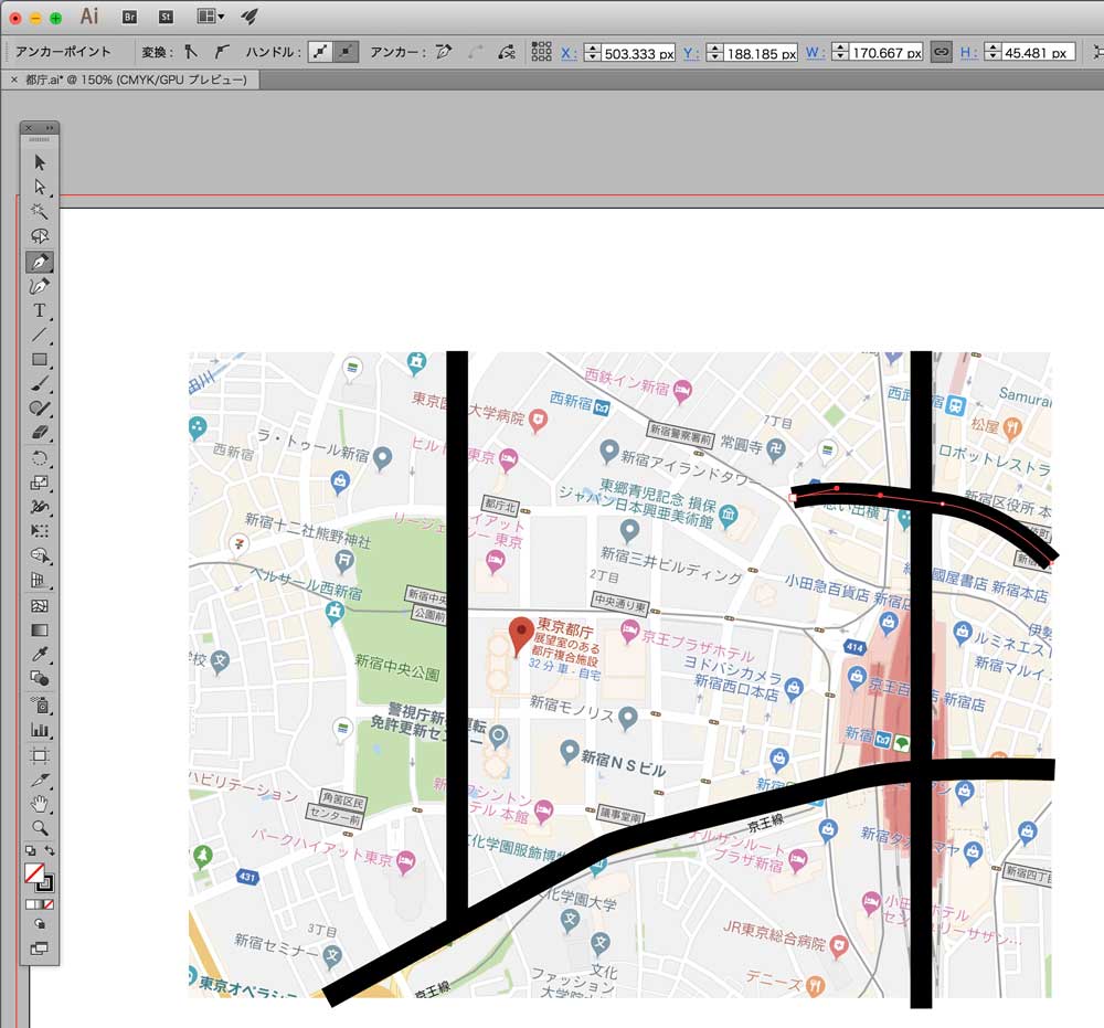Illustrator初心者でも簡単 地図の作り方 画像付き デザイナーの道しるべ