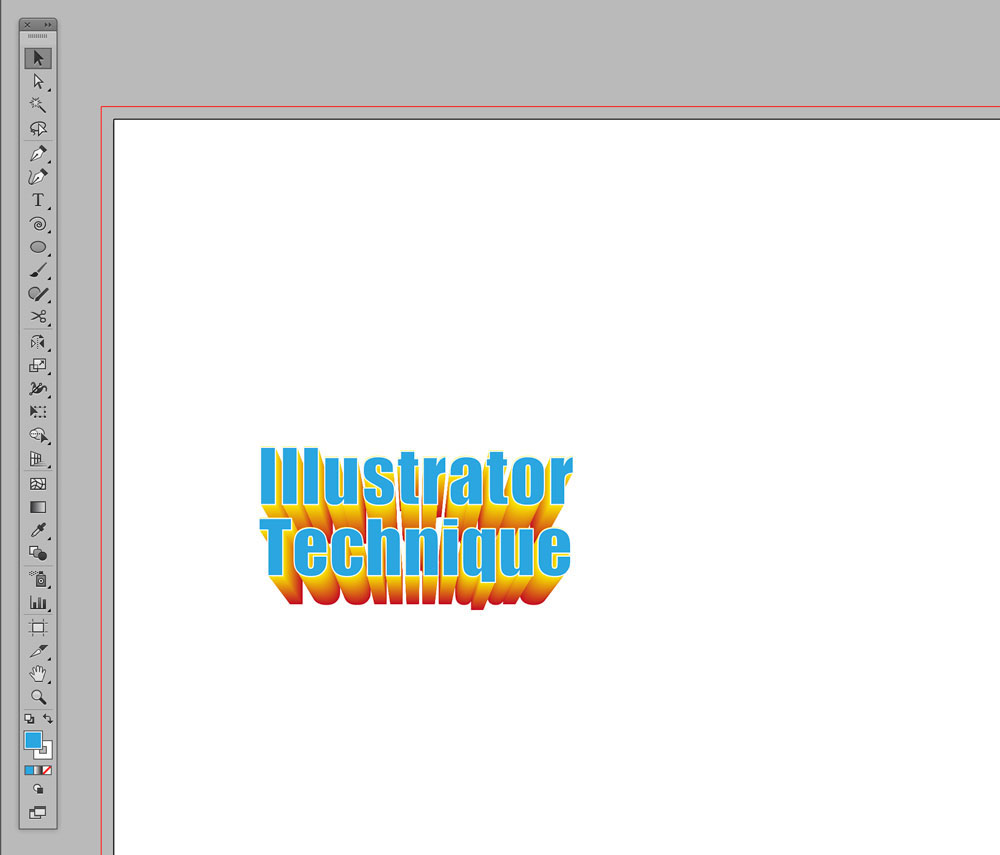 【Illustrator】ブレンドツールを使って立体的なグラデーションを作る
