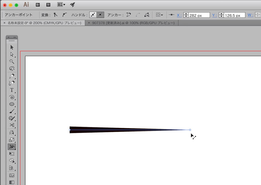 Illustratorの線幅を簡単に調整する方法