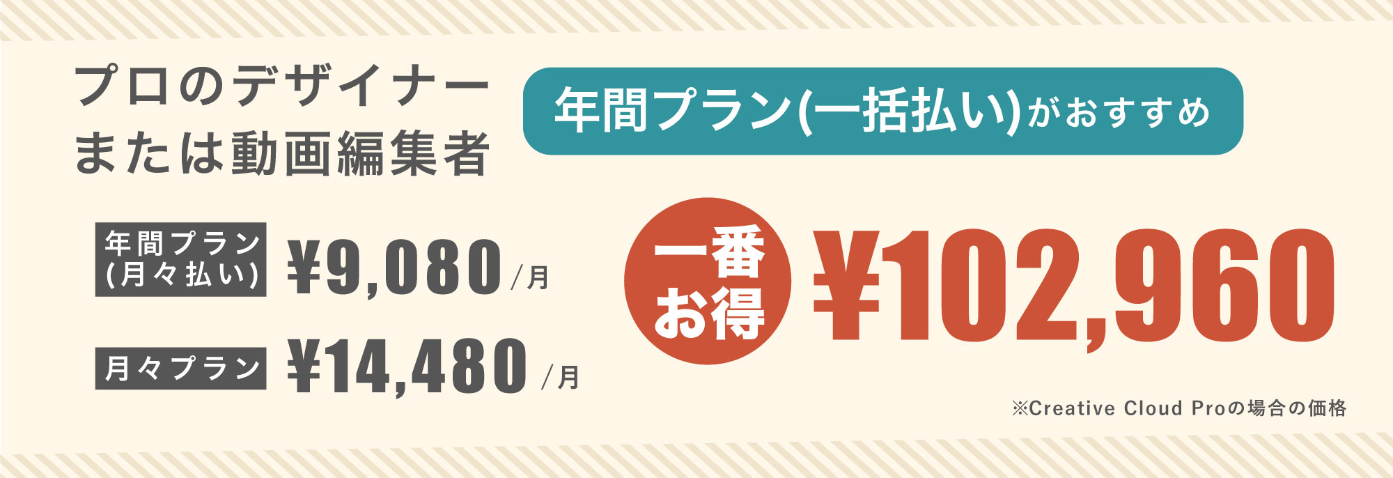 プロのデザイナー・動画編集者【年間プラン(一括払い)】