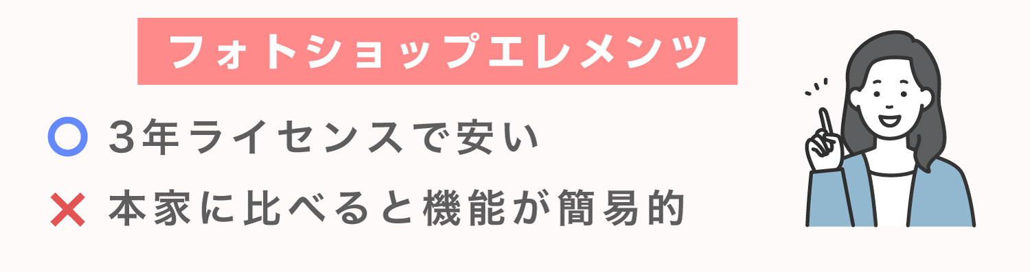 Photoshop Elementsのメリット・デメリット